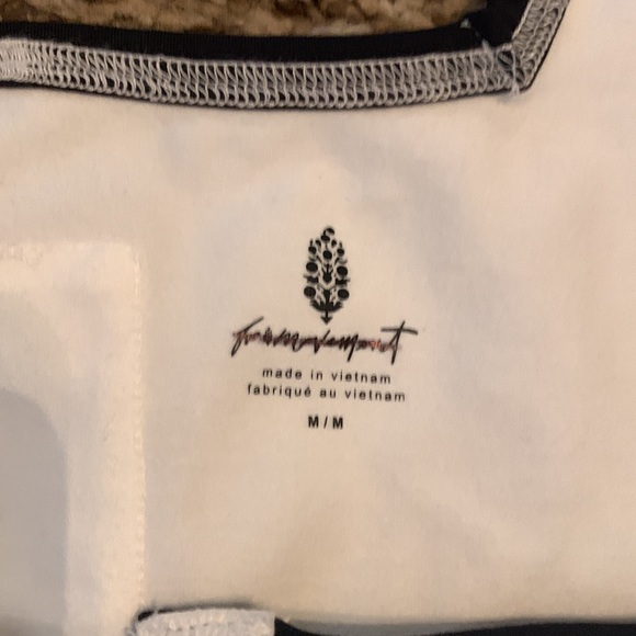 Free People Movement New Flow Henley Tank Top White NWOT - Picture 6 of 9